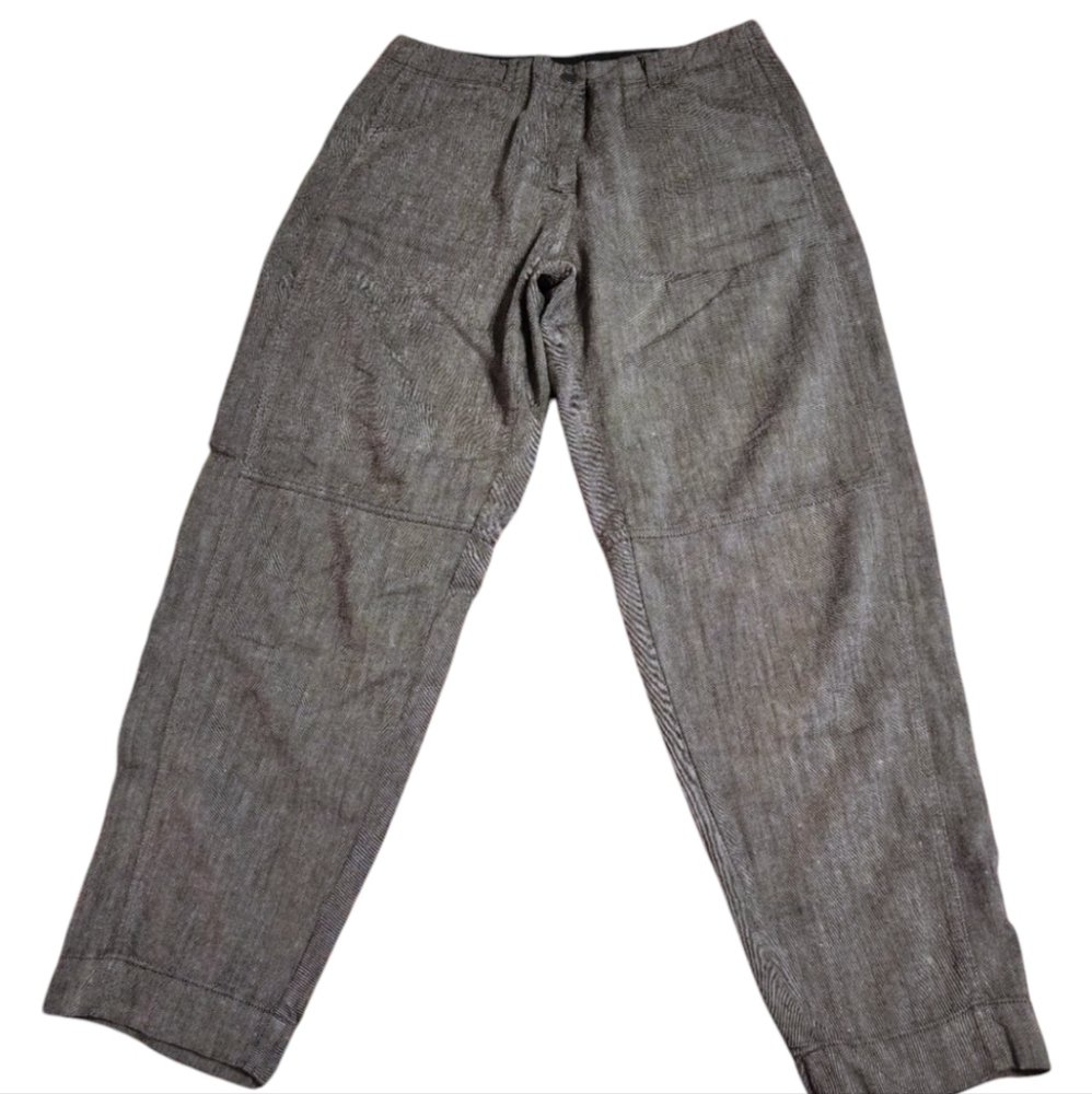 Poetry Linen Pants | Lagenlook | Size 10
